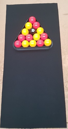 Pool table racking cloth black - table,