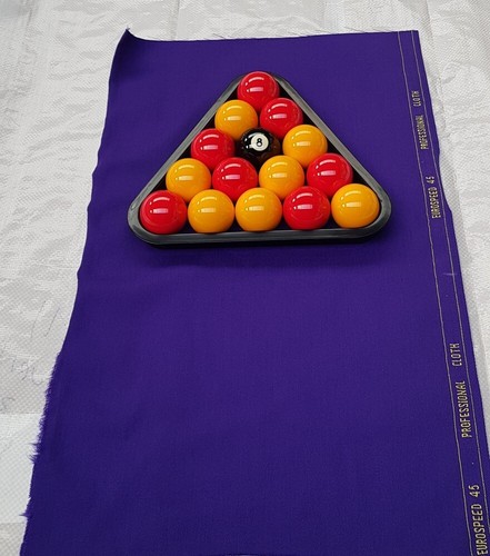 Pool table racking - table, cloth